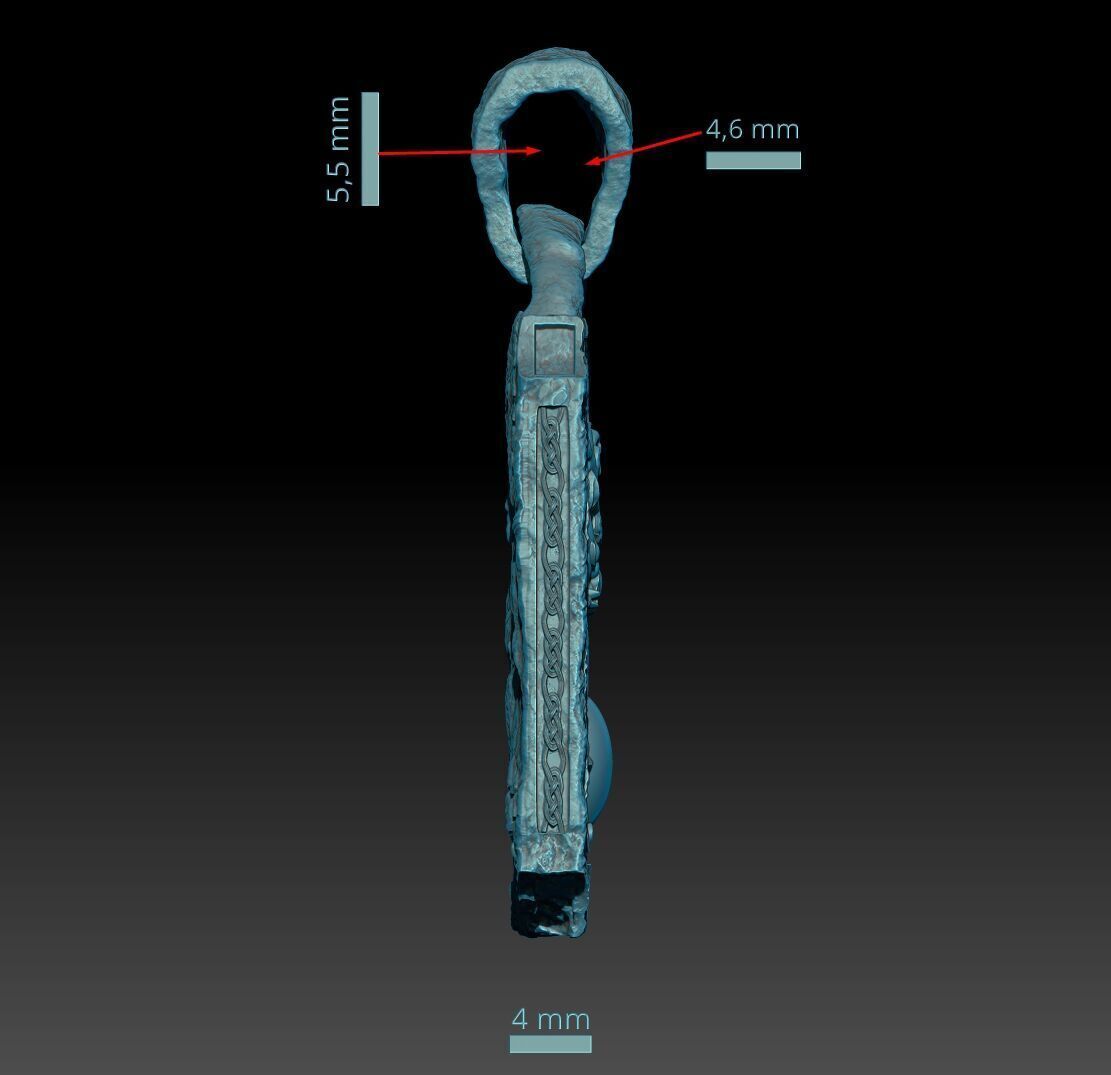 Dragon Tablet Pendant CASTABLE PRINTABLE 3D print model_15