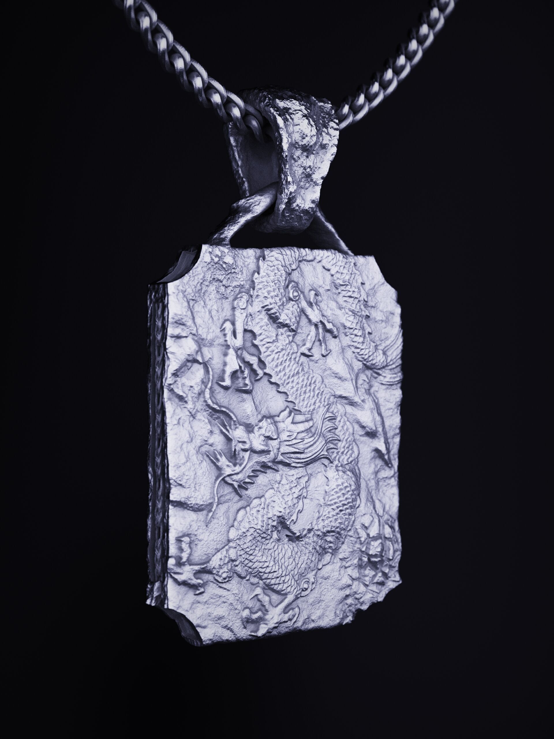 Dragon Tablet Pendant CASTABLE PRINTABLE 3D print model_7