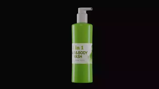 Cosmetic Bottle 3D Model  
