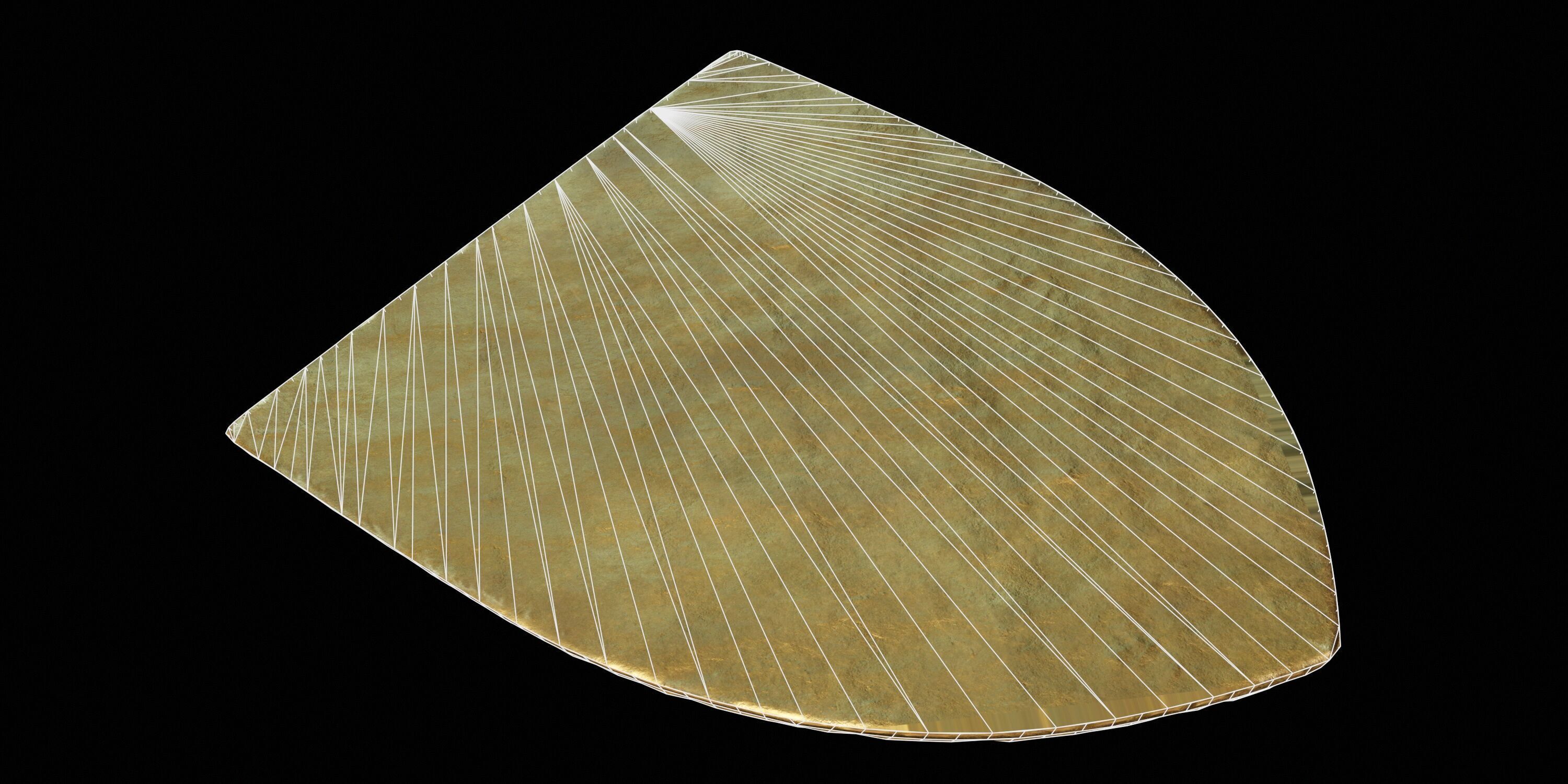 Deer Heraldic Emblem PBR Low-poly 3D model_8