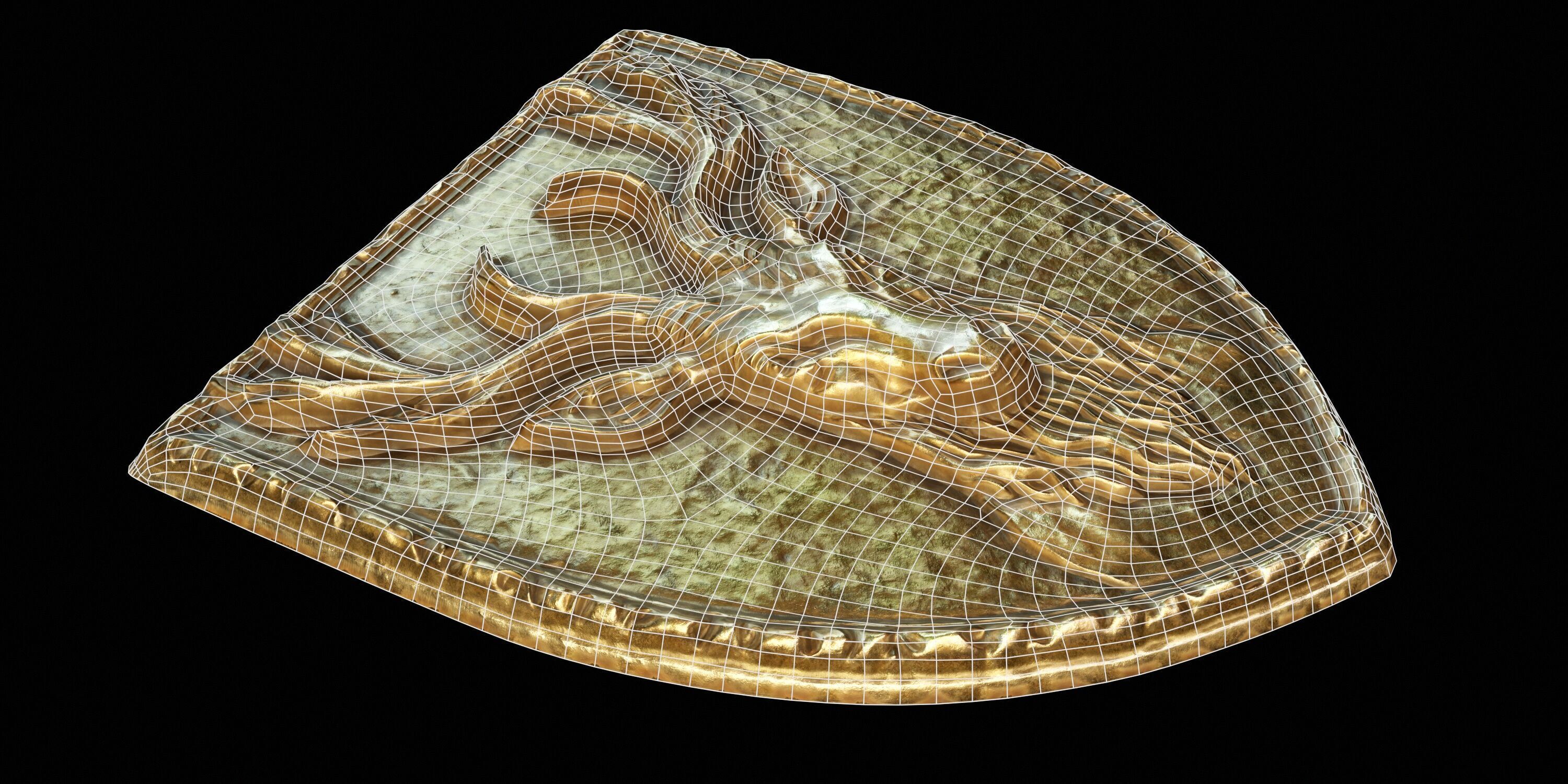 Deer Heraldic Emblem PBR Low-poly 3D model_6