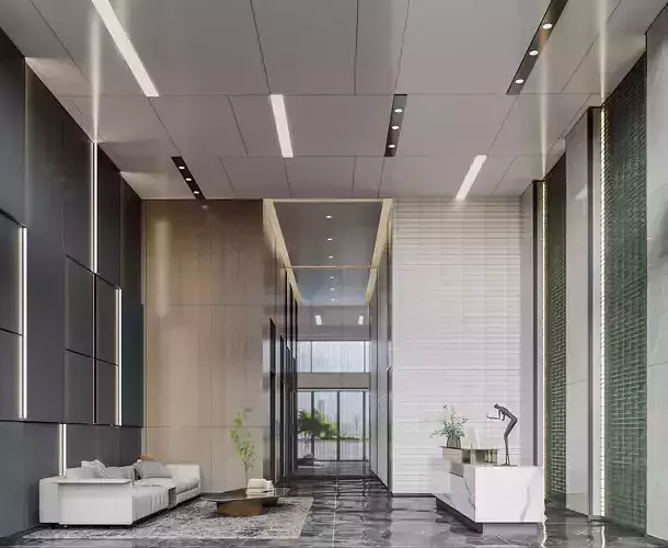 Modern reception lobby
