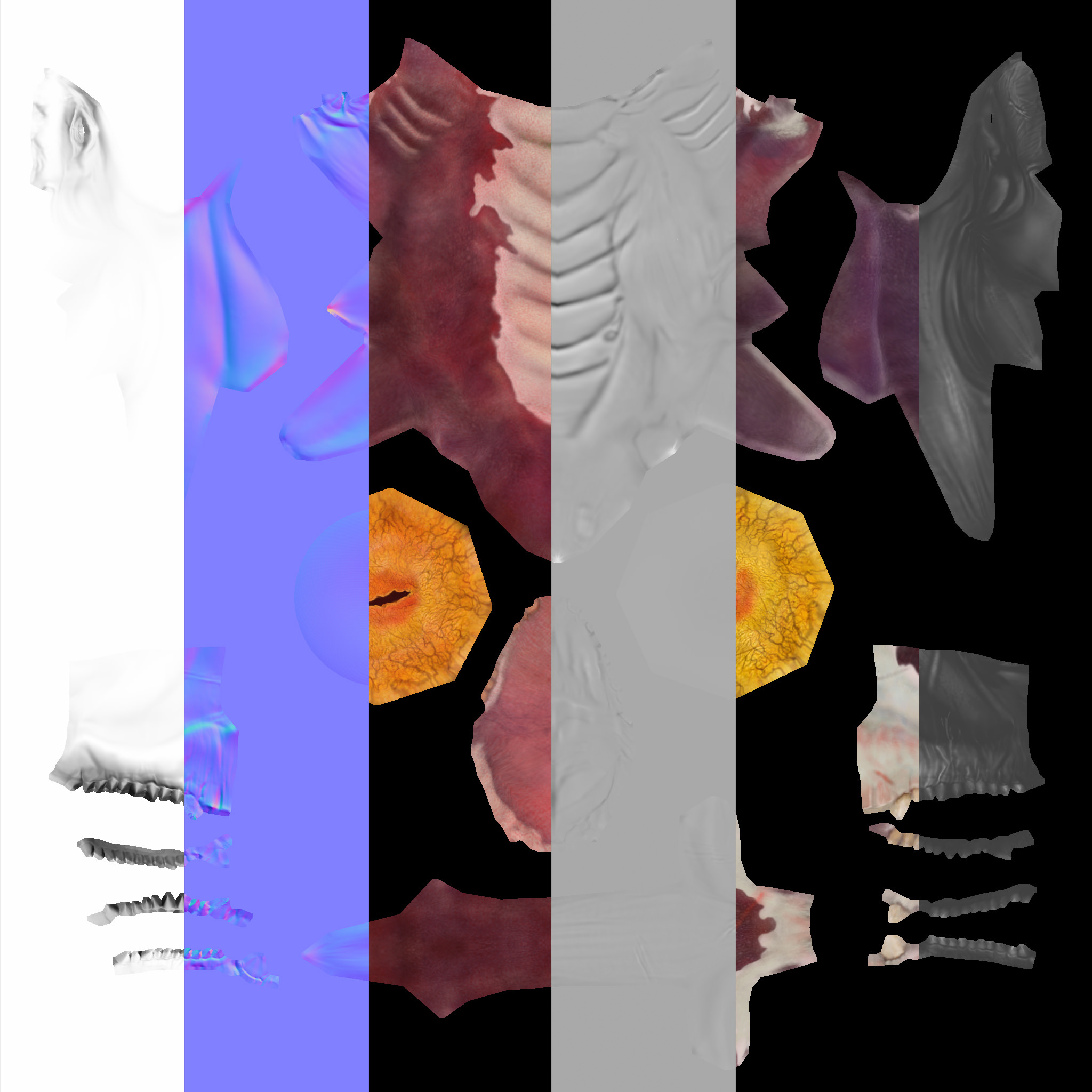 Raisher The Sky Reaper Game-Ready Animation pack Low-poly 3D model_13