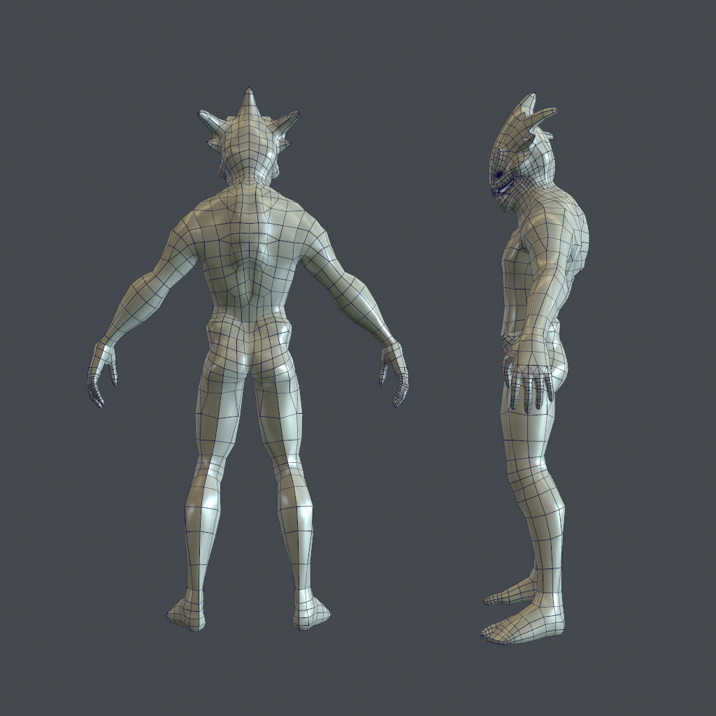 Raisher The Sky Reaper Game-Ready Animation pack Low-poly 3D model_4