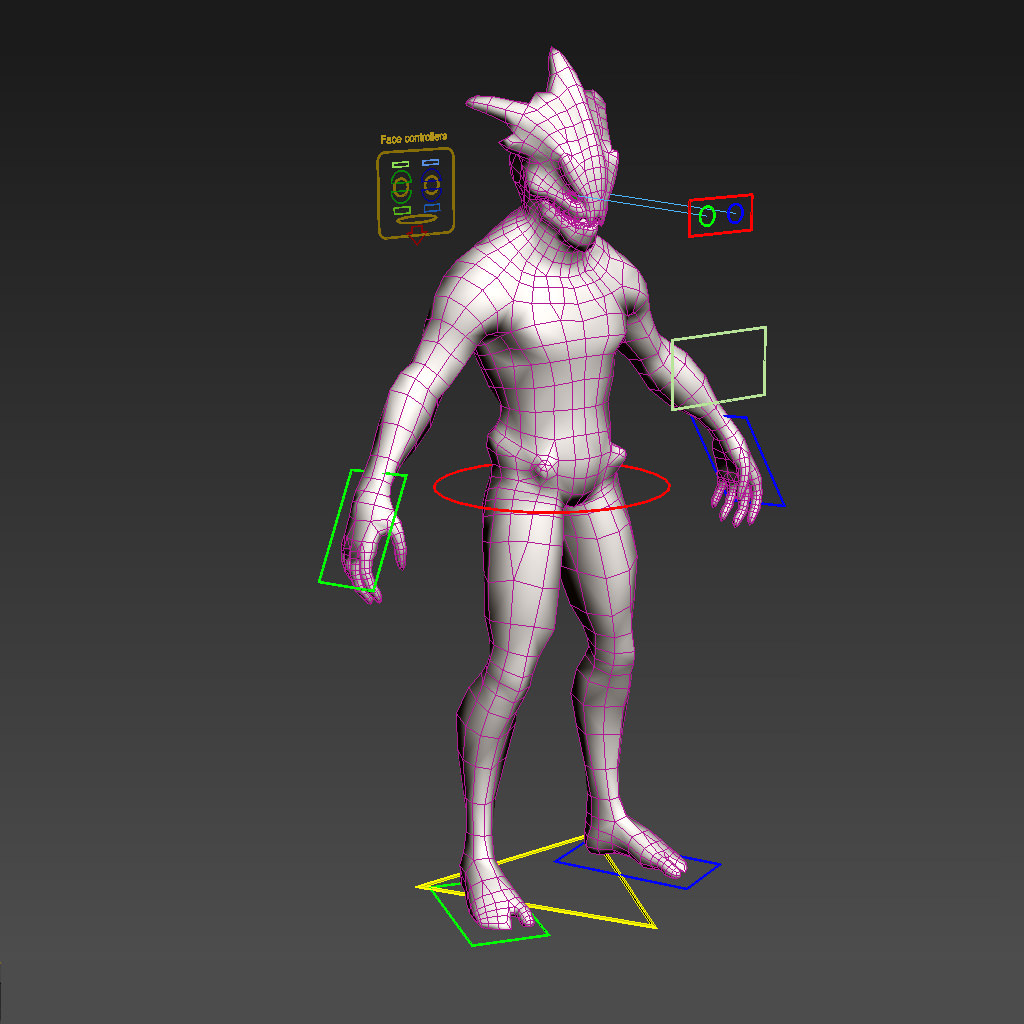 Raisher The Sky Reaper Game-Ready Animation pack Low-poly 3D model_5