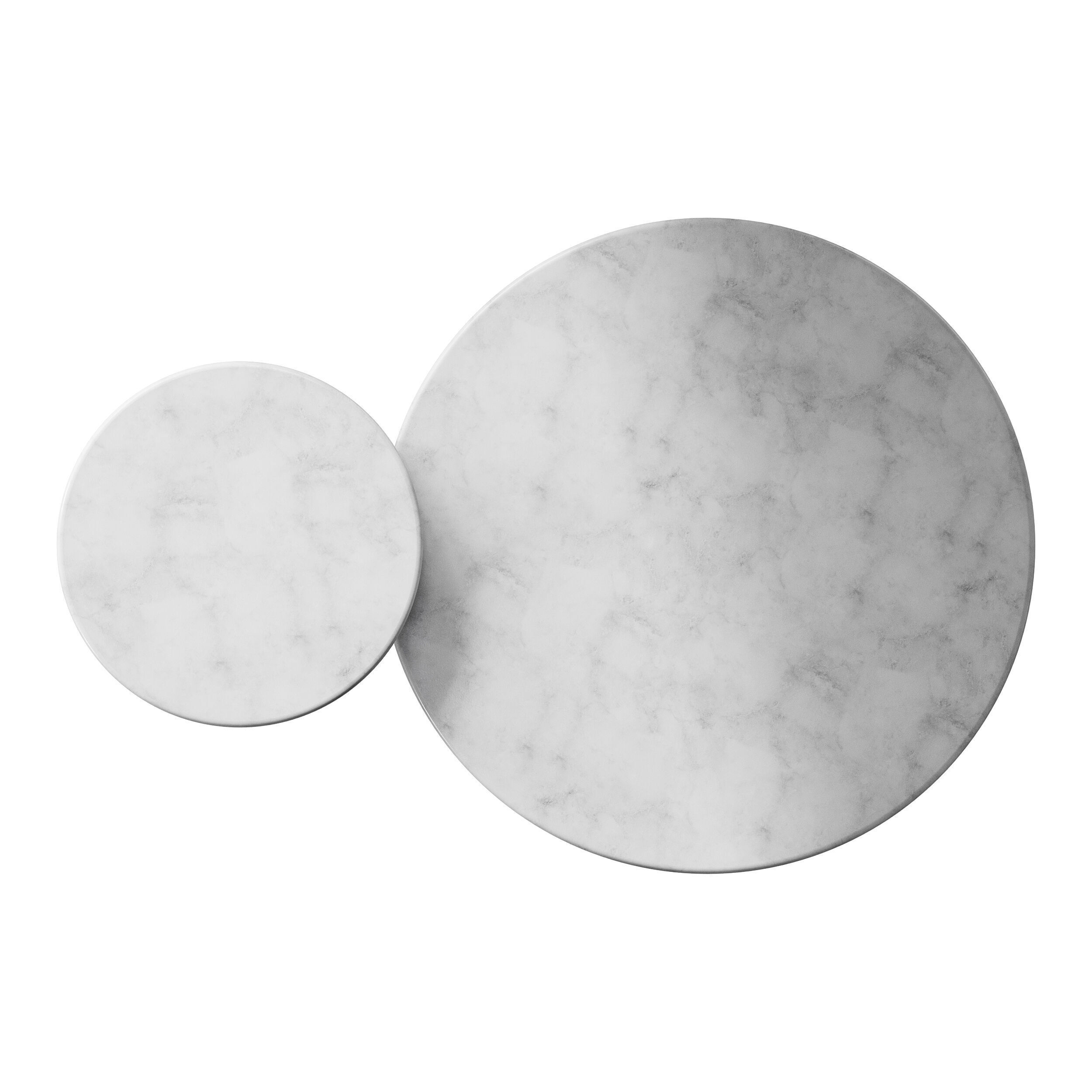 Zafar Nested Marble Coffee Table 3D model_8