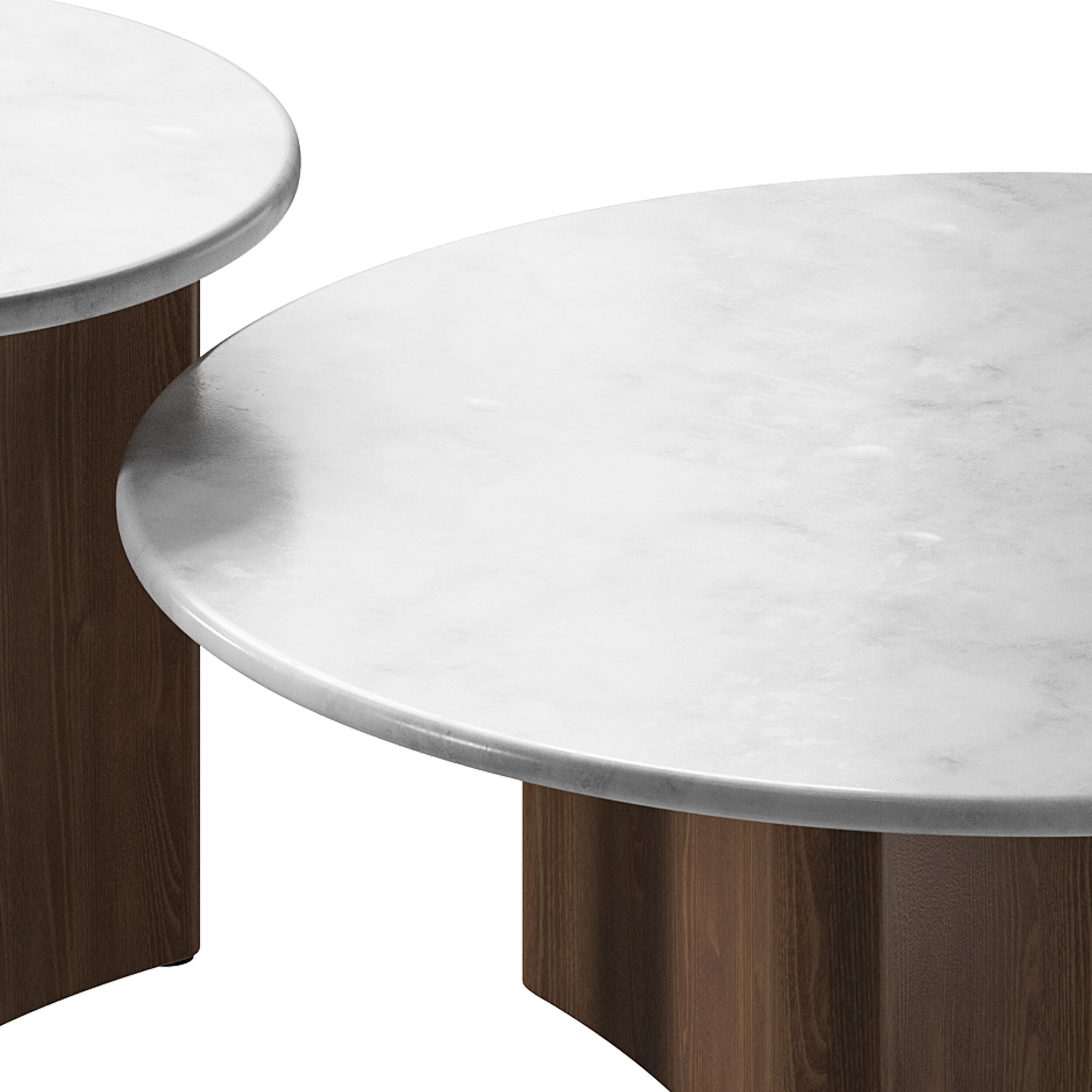 Zafar Nested Marble Coffee Table 3D model_9