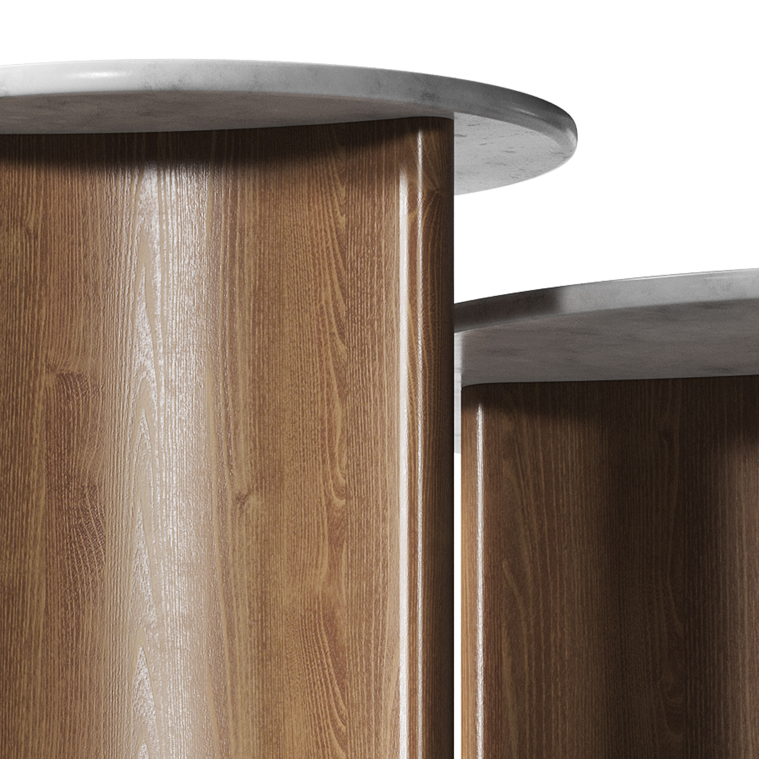 Zafar Nested Marble Coffee Table 3D model_11