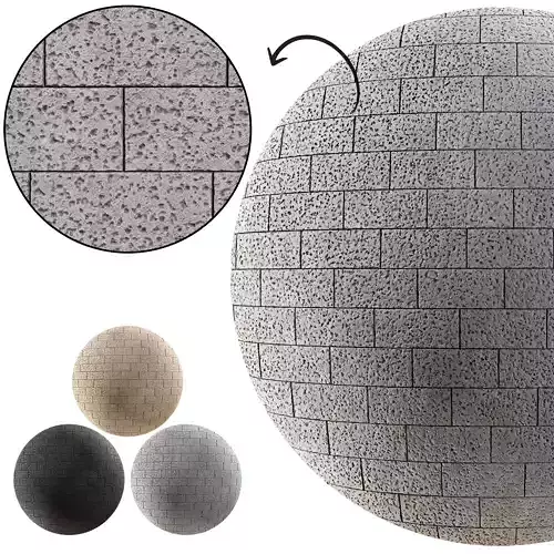 Stone honed hammered wall - Seamless