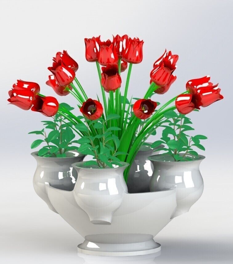 Multi Style Flower Pot Vase 3D print model_1