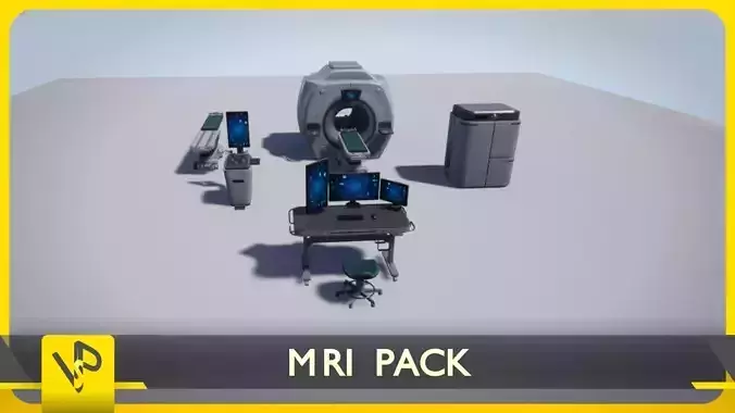 MRI Pack Low-poly 3D model