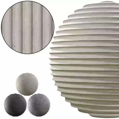 Fluted plaster 01 - Seamless