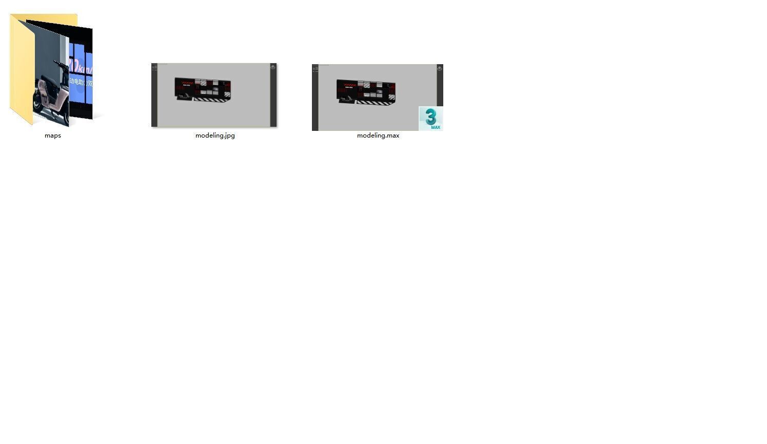 Industrial-style display racks and display props 3D model_10