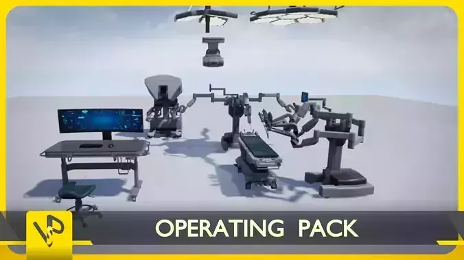 Operating Pack Low-poly 3D model