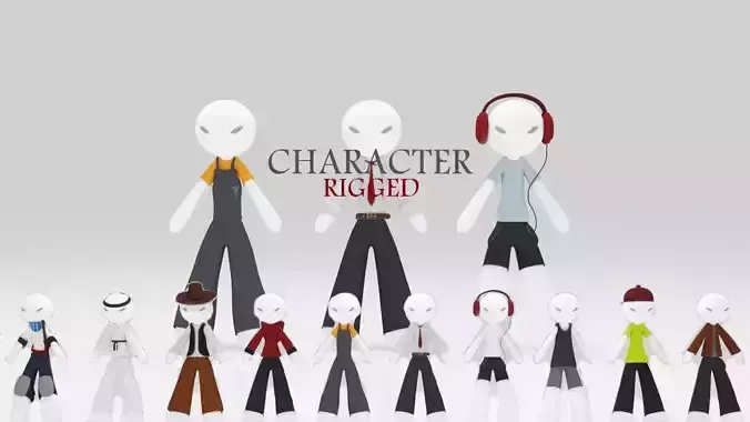 Character Fun  lowpoys Rigged 