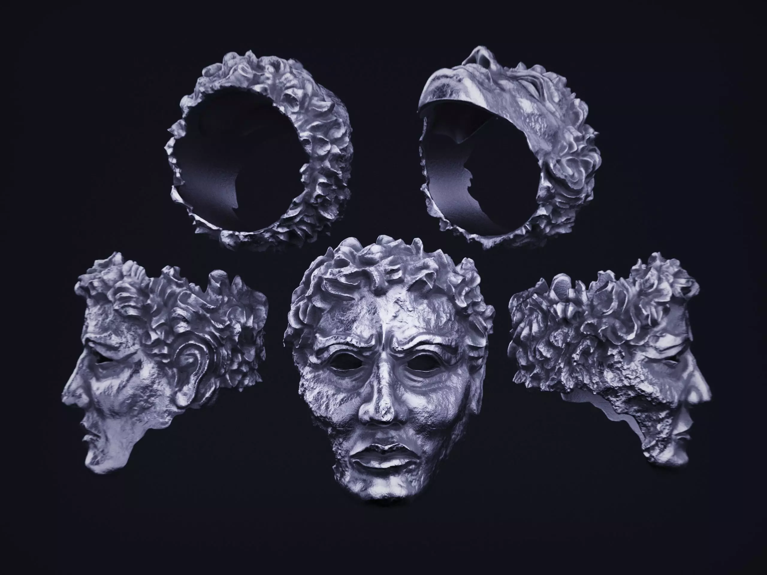 Worn Idol RING CASTABLE PRINTABLE 3D print model_0