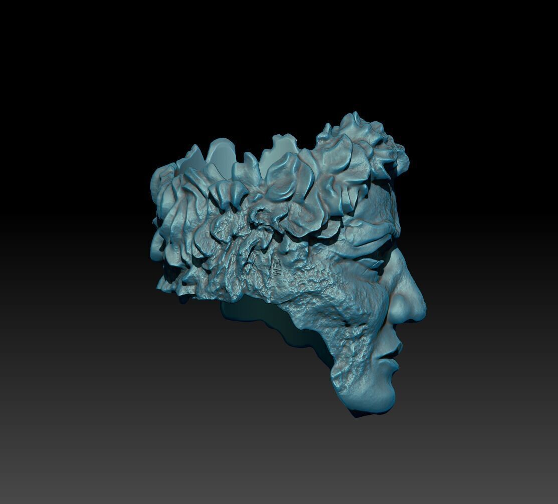 Worn Idol RING CASTABLE PRINTABLE 3D print model_12