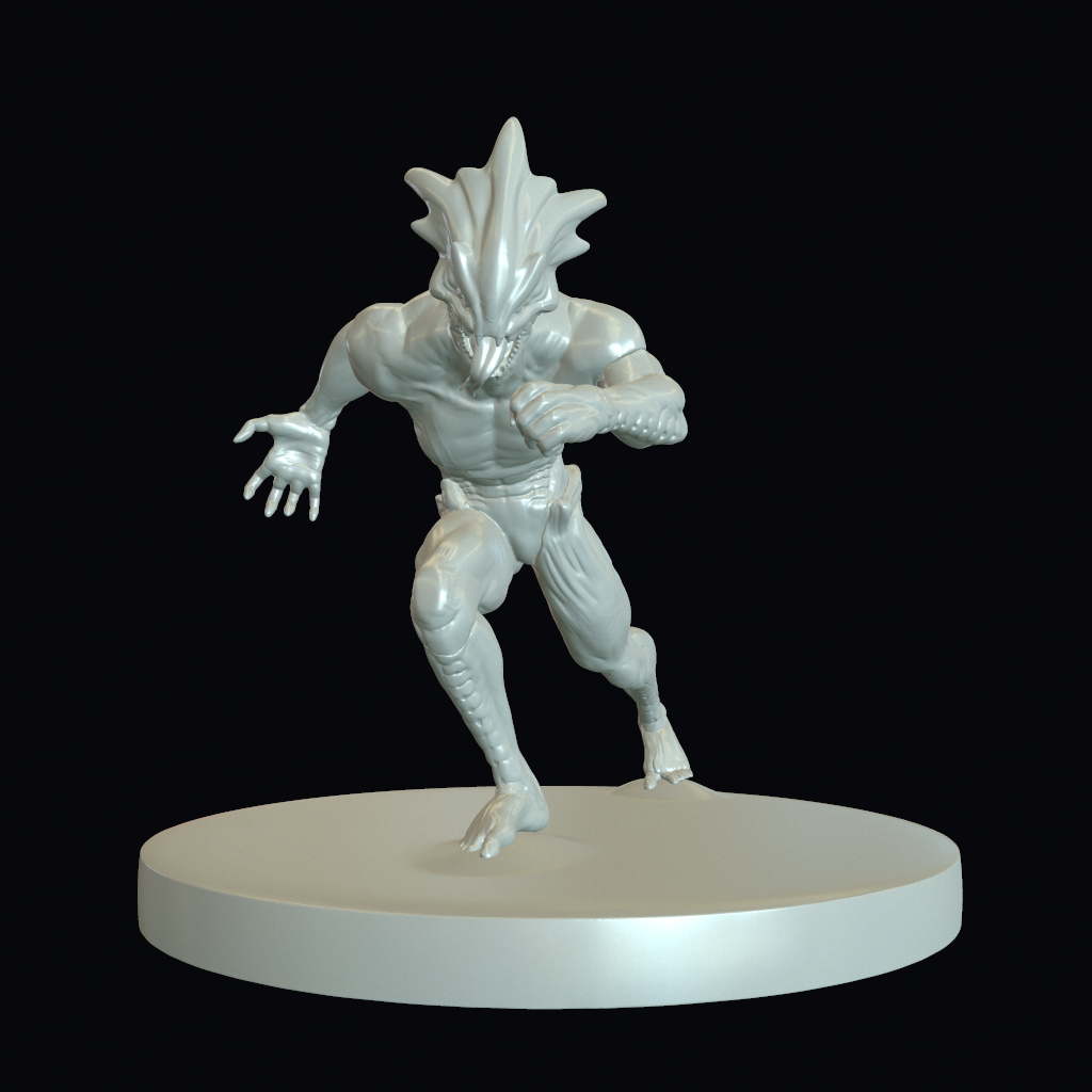 Raisher the Sky Reaper Printable Attack Pose pack 3D print model_3