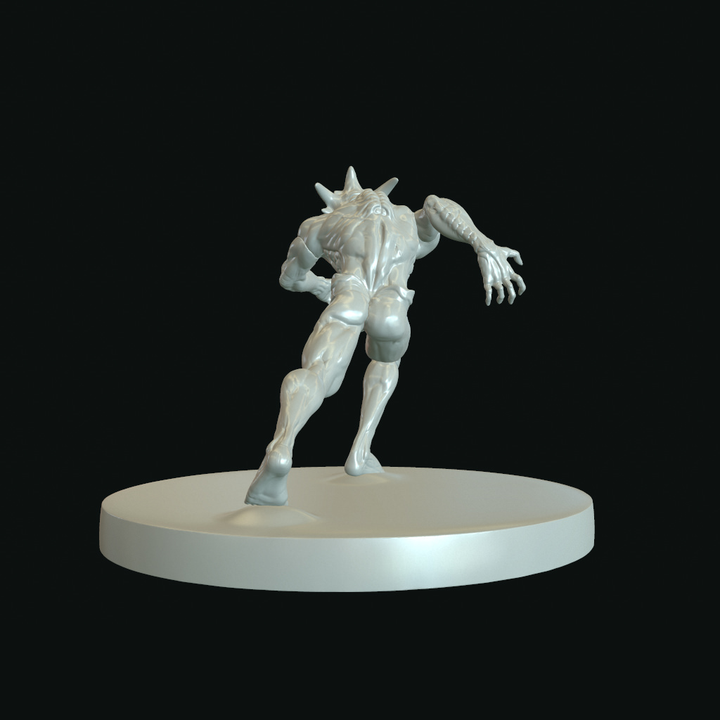 Raisher the Sky Reaper Printable Attack Pose pack 3D print model_4