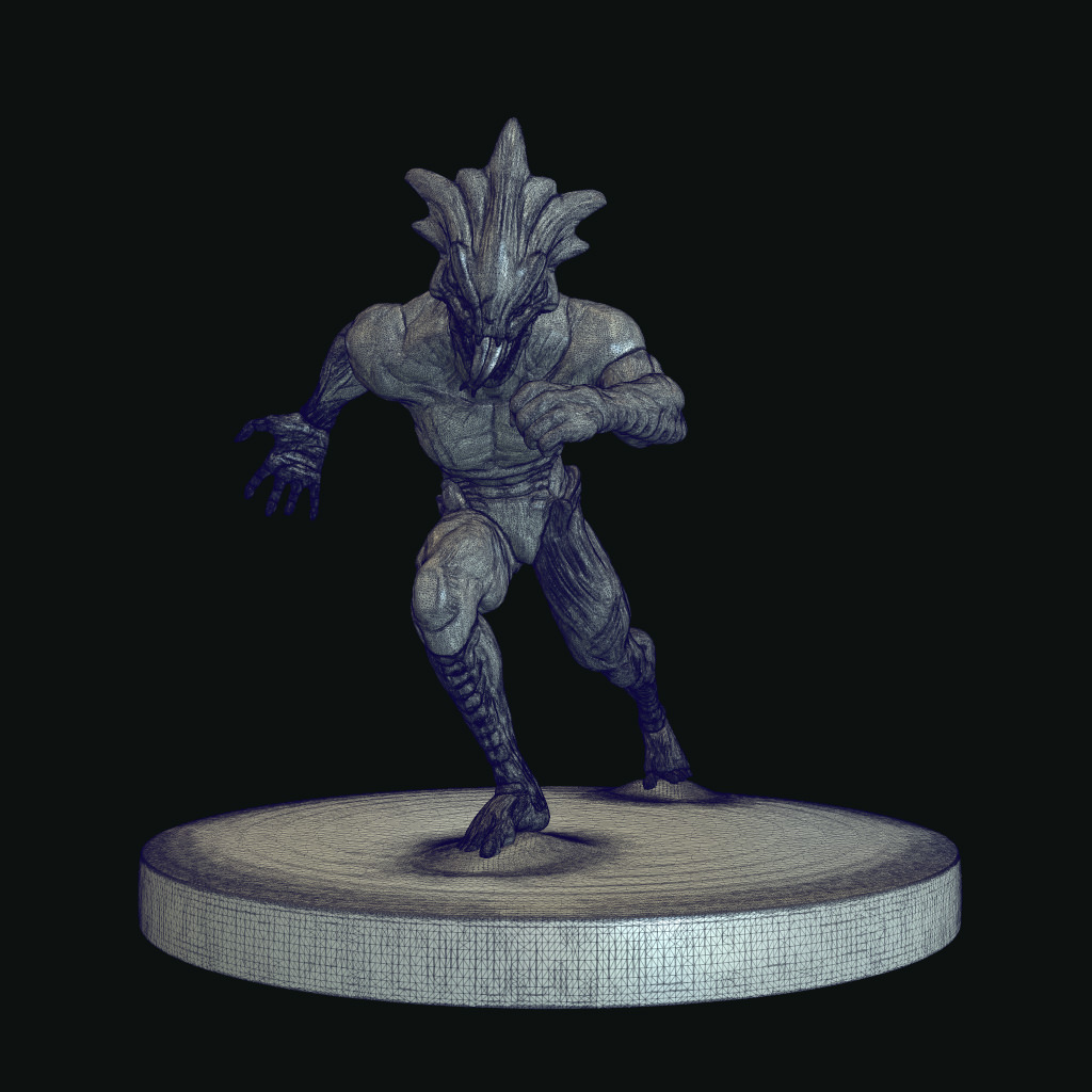 Raisher the Sky Reaper Printable Attack Pose pack 3D print model_6