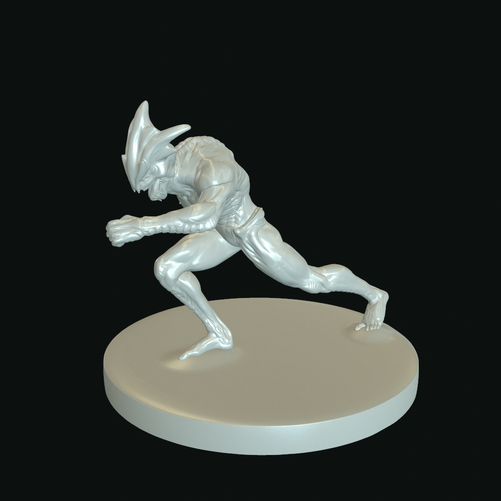 Raisher the Sky Reaper Printable Attack Pose pack 3D print model_1