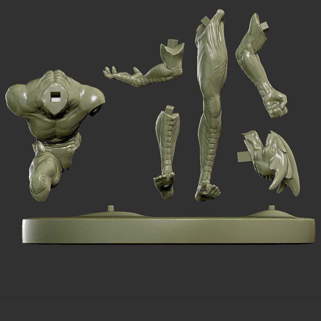 Raisher the Sky Reaper Printable Attack Pose pack 3D print model_5