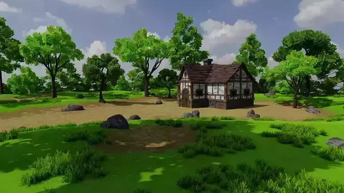 Medieval House 3 With Environment