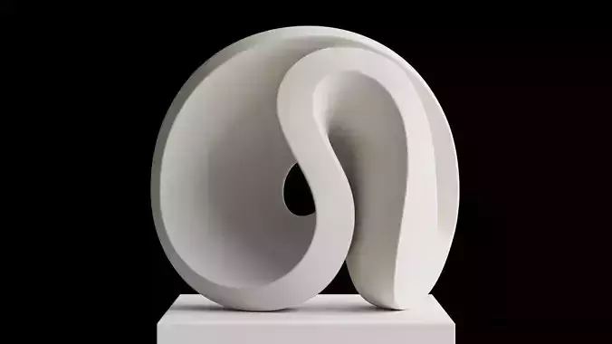 Abstract sculpture by Jan Van Der Laan