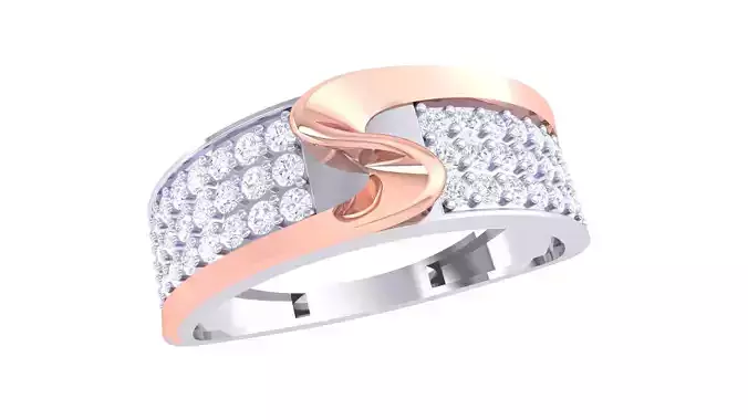 Mens gemstone diamond men Ring with details images 67 3D print model