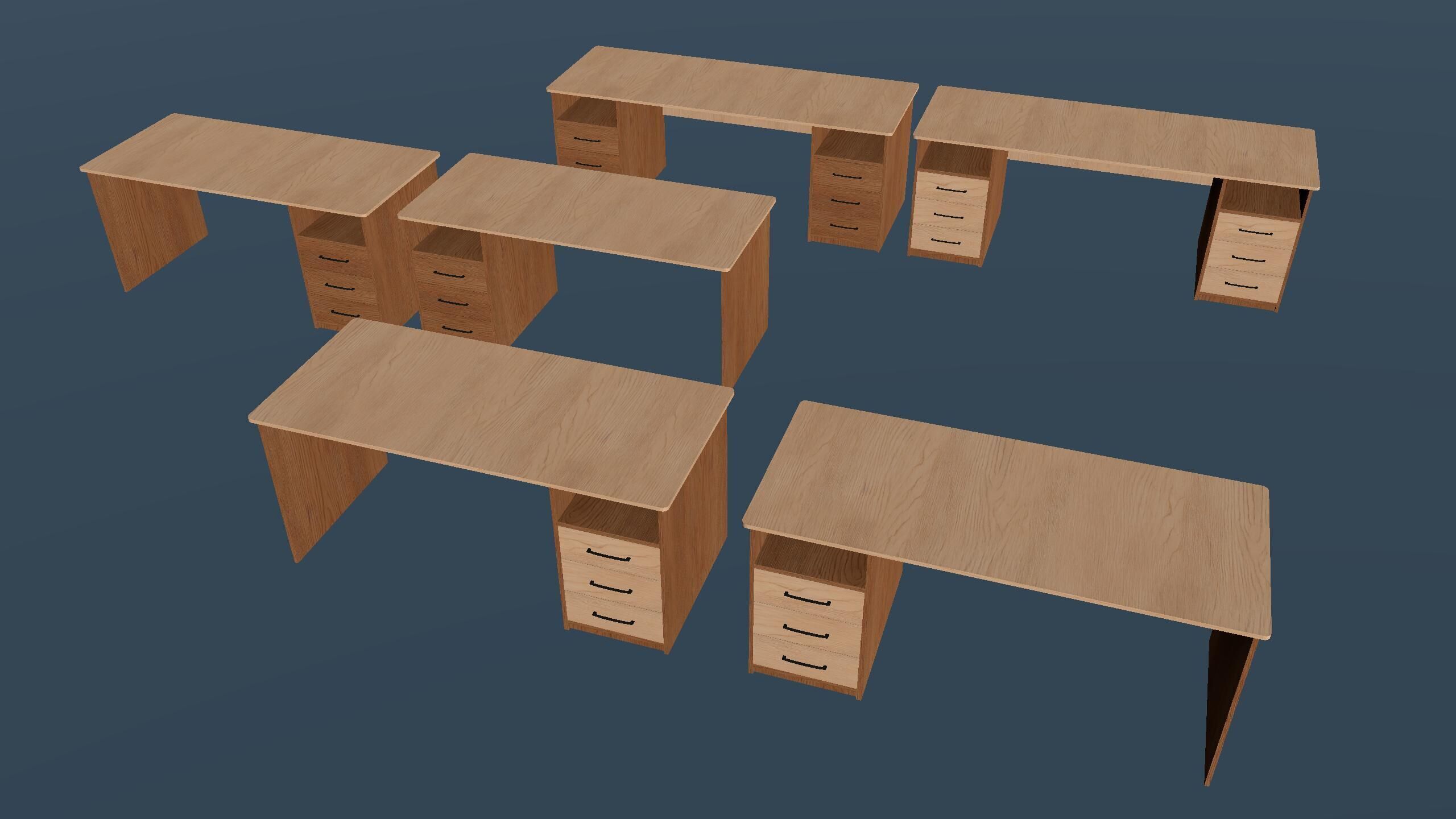 Freelancer Working Room Unity Assets Pack 2  Low-poly 3D model_20