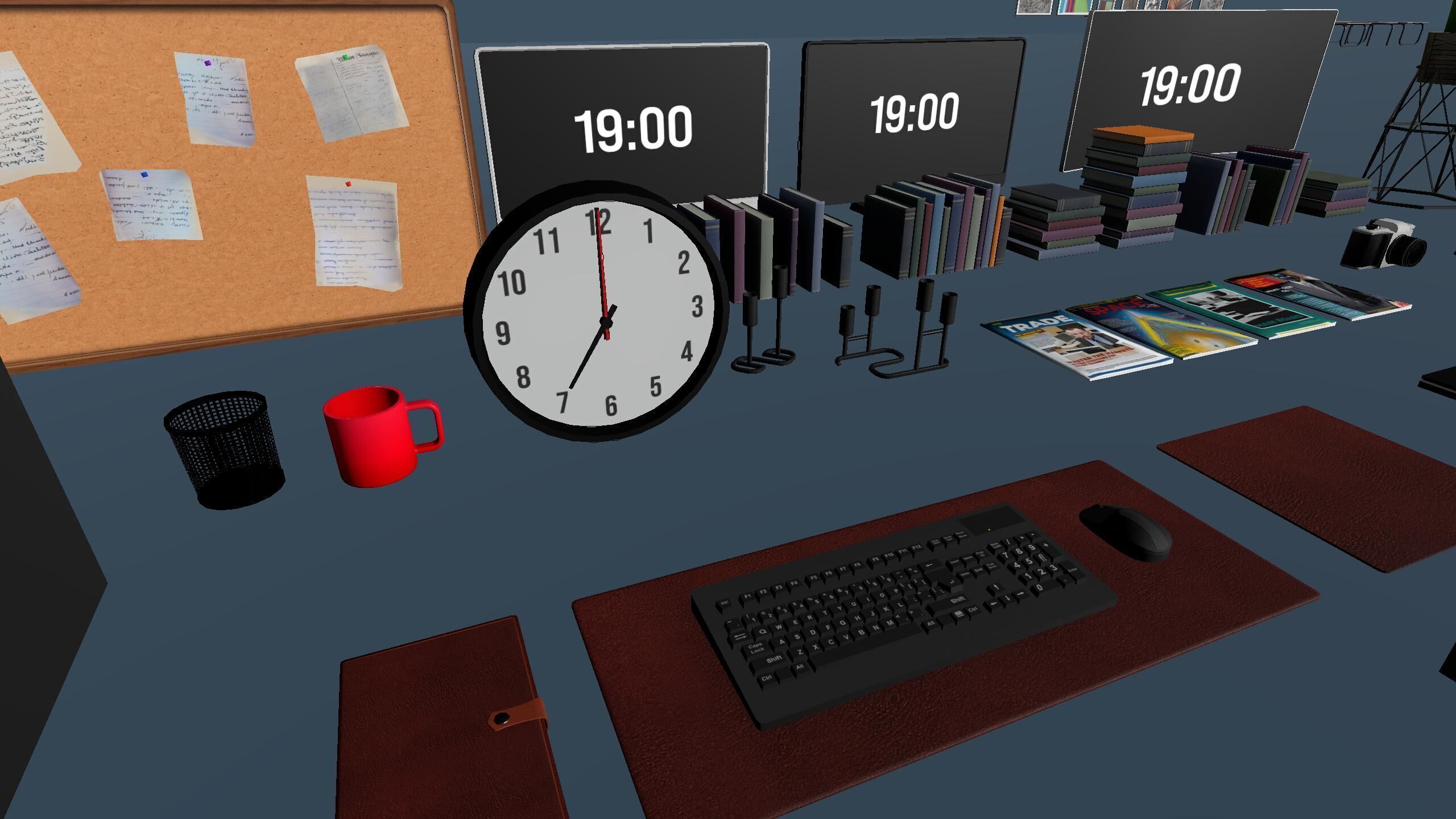 Freelancer Working Room Unity Assets Pack 2  Low-poly 3D model_10