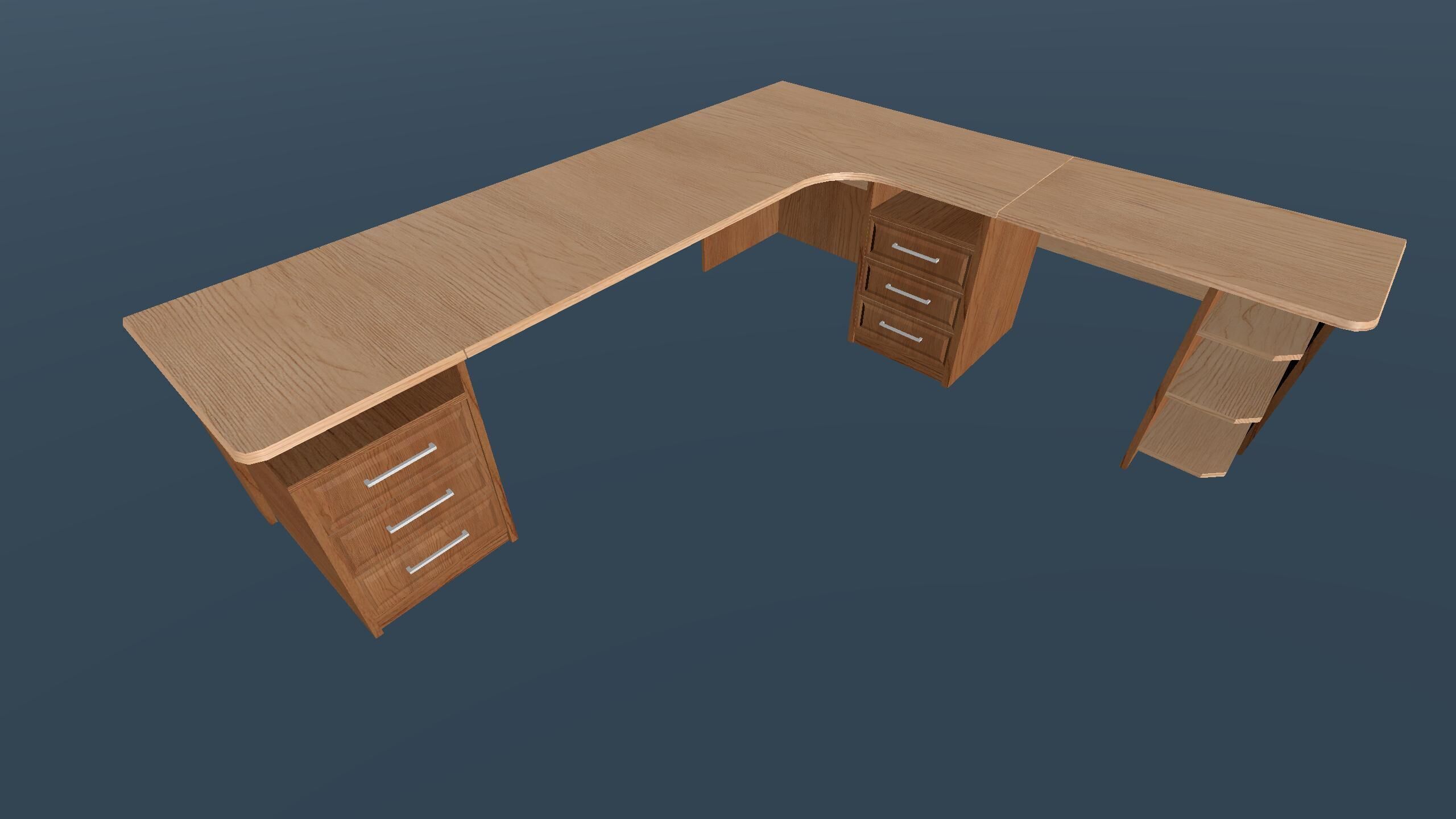 Freelancer Working Room Unity Assets Pack 2  Low-poly 3D model_17