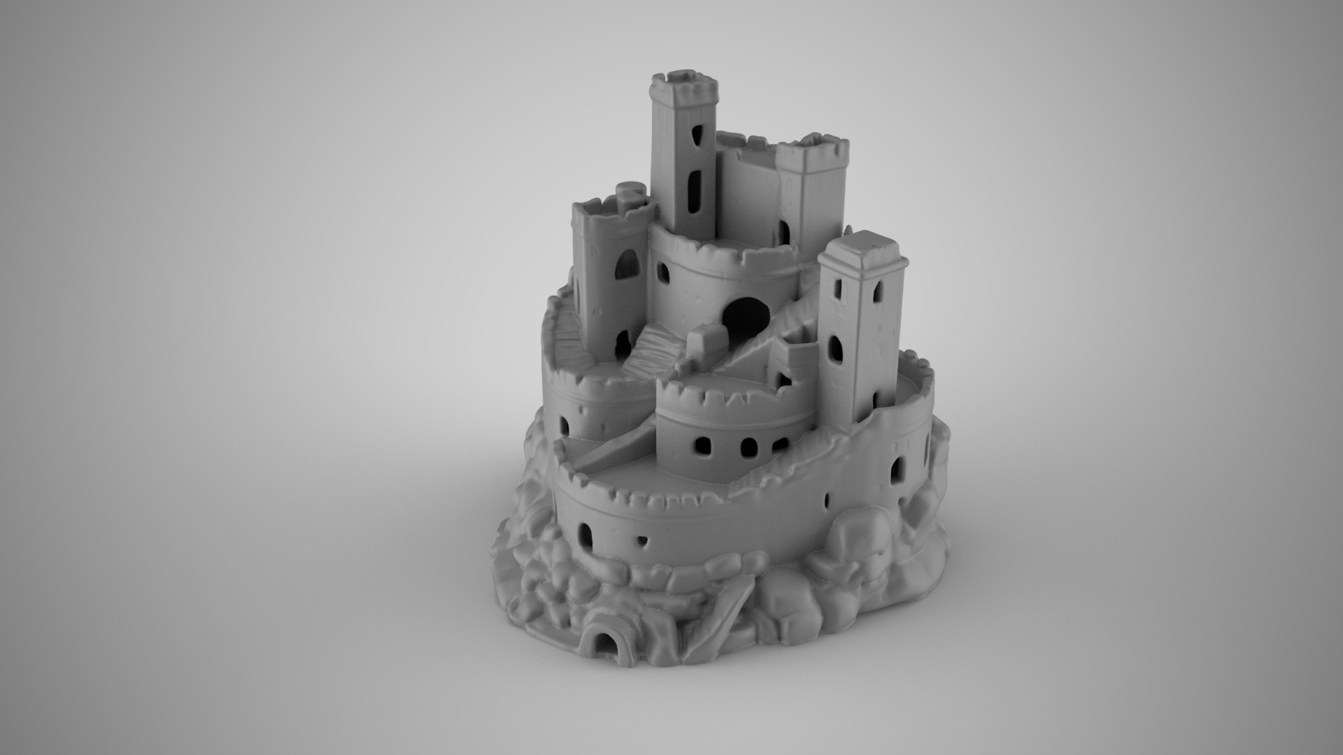 Aquarium Castle 2 3D print model_1