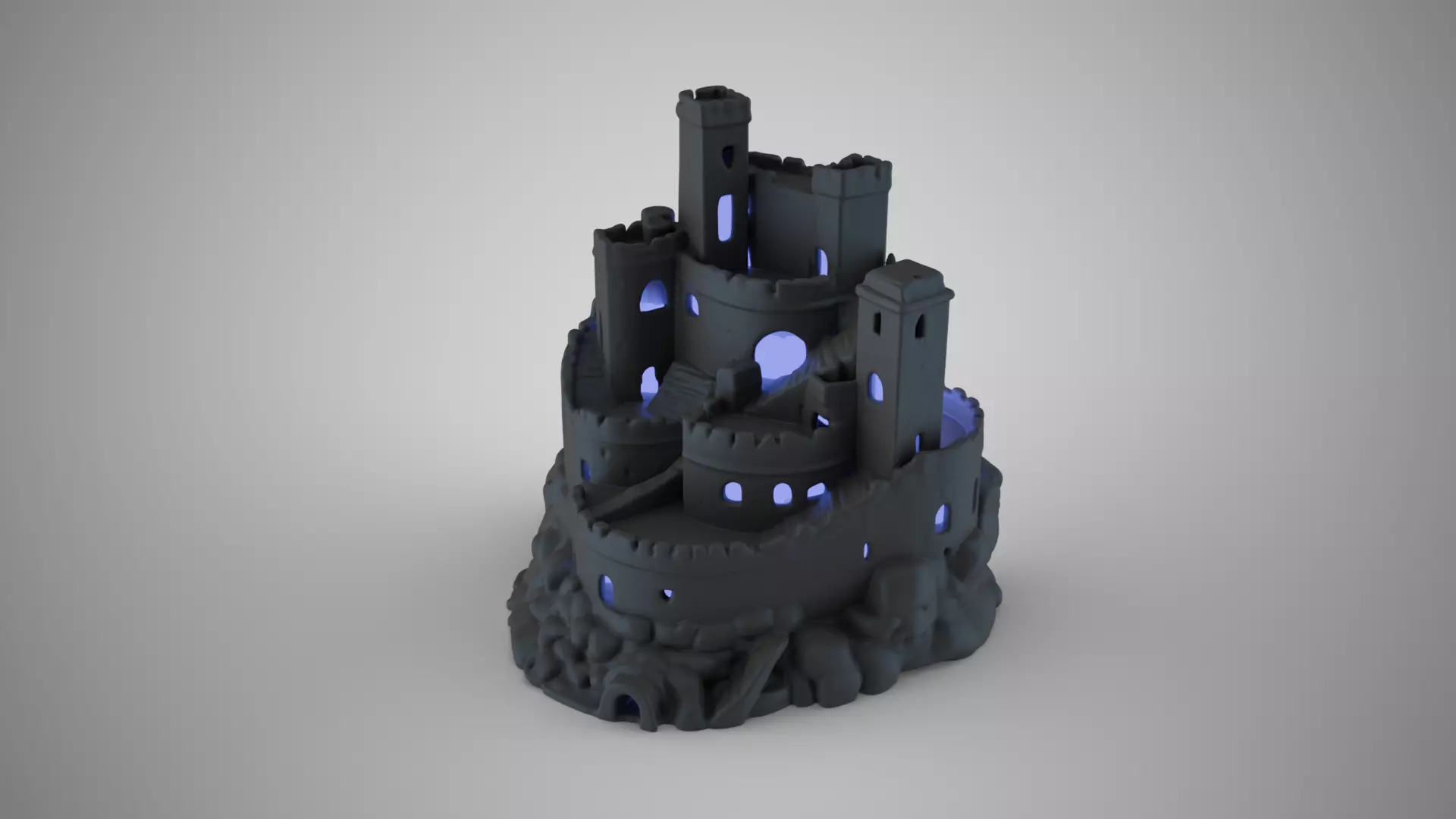 Aquarium Castle 2 3D print model_0