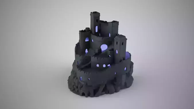 Aquarium Castle 2 3D print model