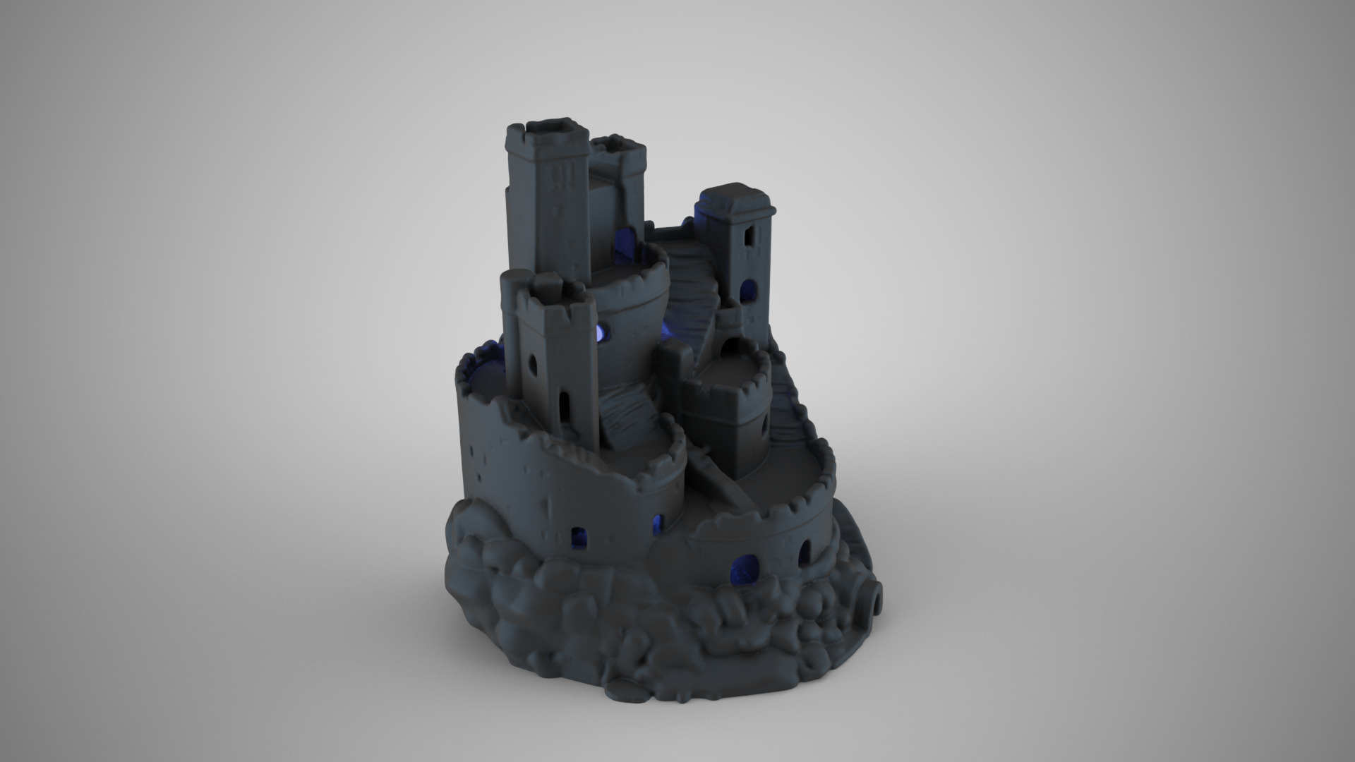Aquarium Castle 2 3D print model_5