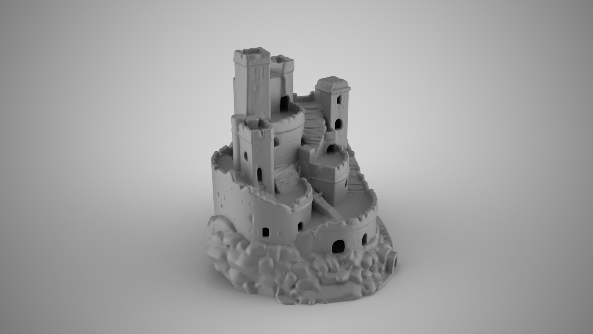 Aquarium Castle 2 3D print model_3