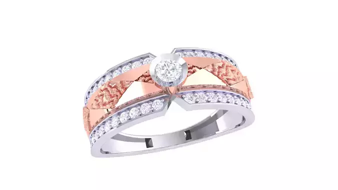 Mens gemstone diamond men Ring with details images 65 3D print model