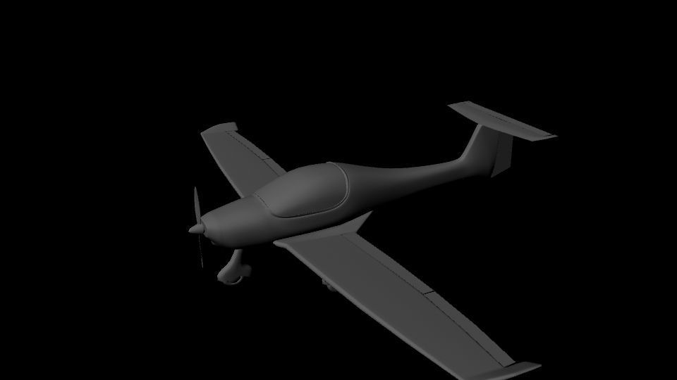 Zephyr 2000 ultralight aircraft  3D model_2