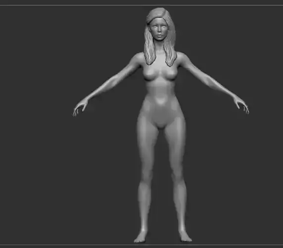 Woman model and anatomy 