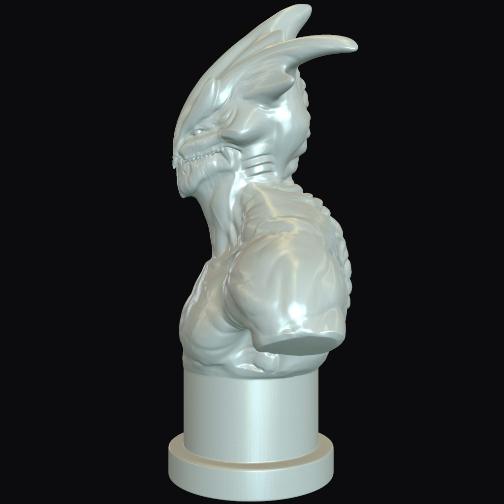 Raisher The Sky Reaper Printable Bust Free 3D print model_2