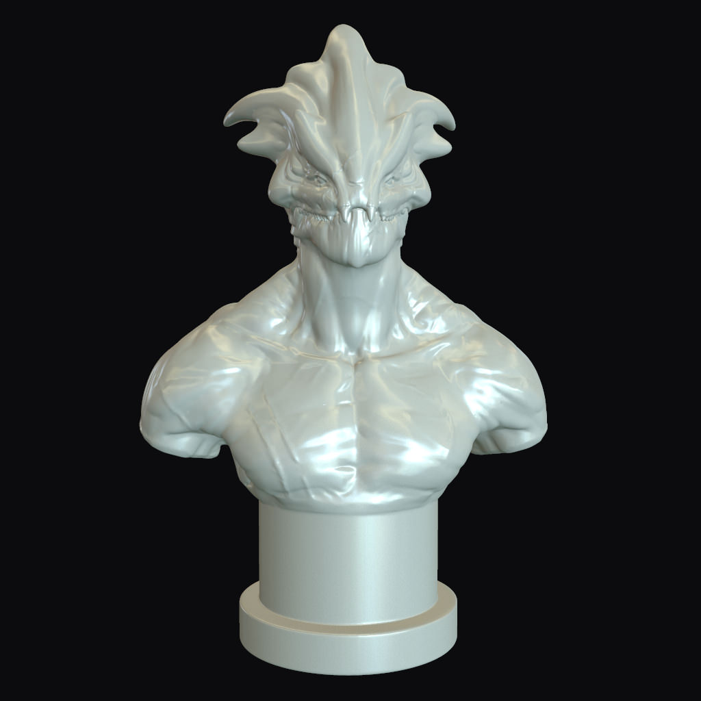 Raisher The Sky Reaper Printable Bust Free 3D print model_1