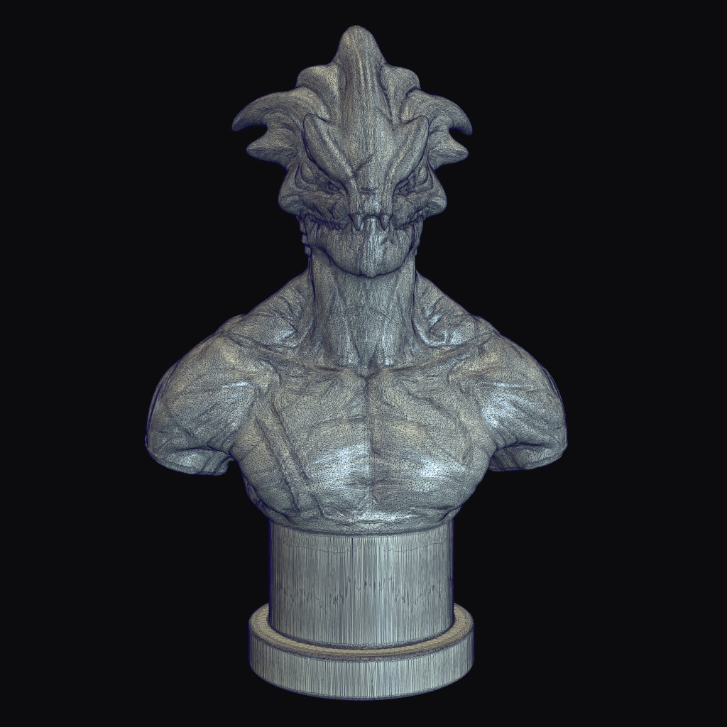 Raisher The Sky Reaper Printable Bust Free 3D print model_4