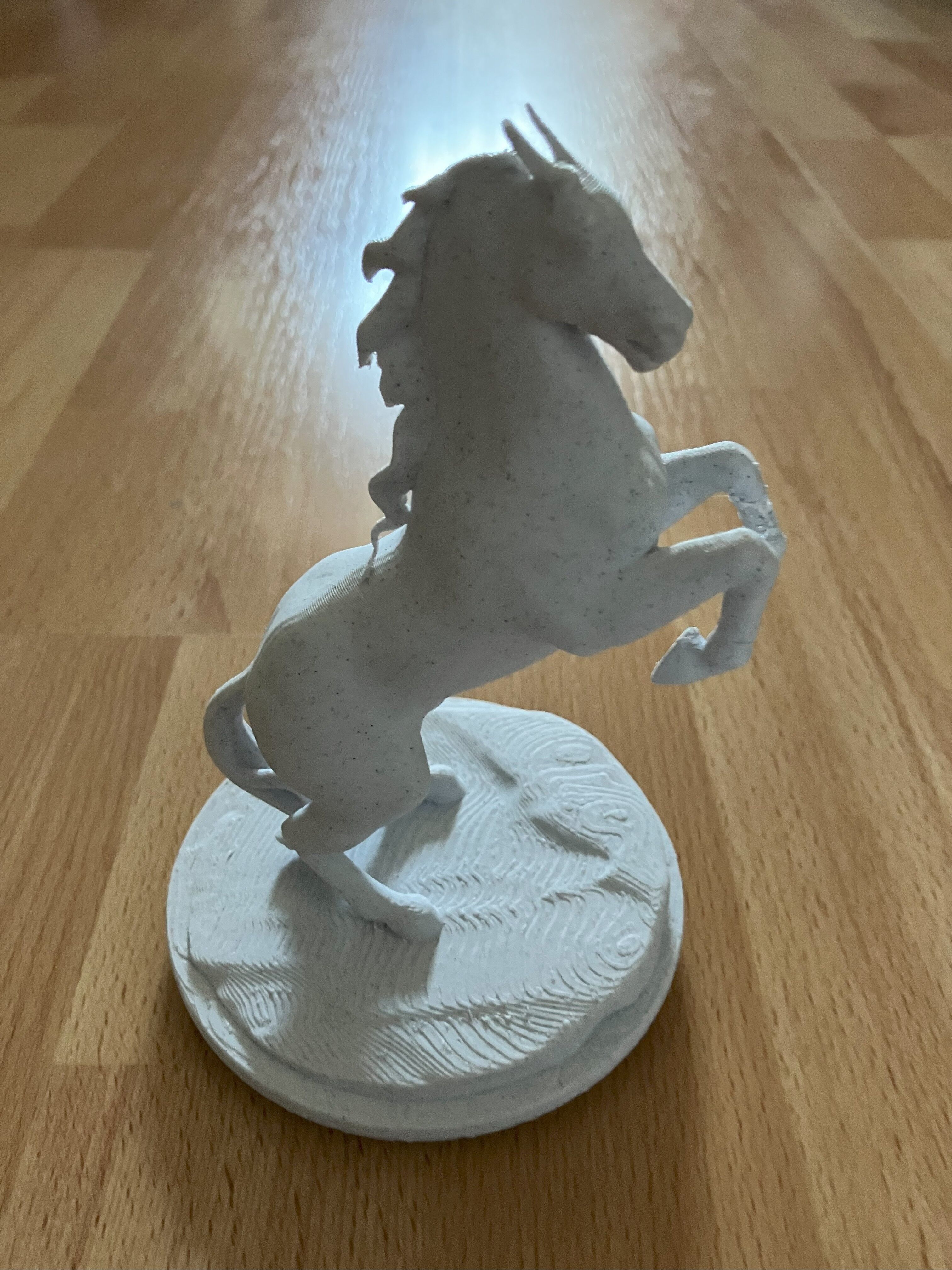 Horse Marble Statue - High Res 3D Print ready 3D print model_10