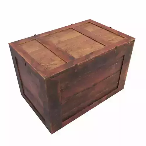 Crate lowpoly 3d model Low-poly 3D model