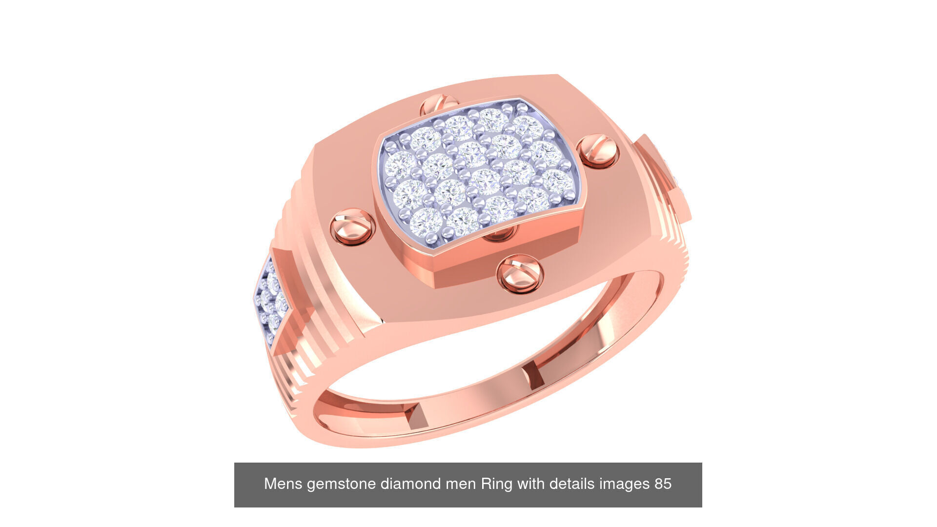 Mens gems diamond Rings bulk pack bundle collection _27