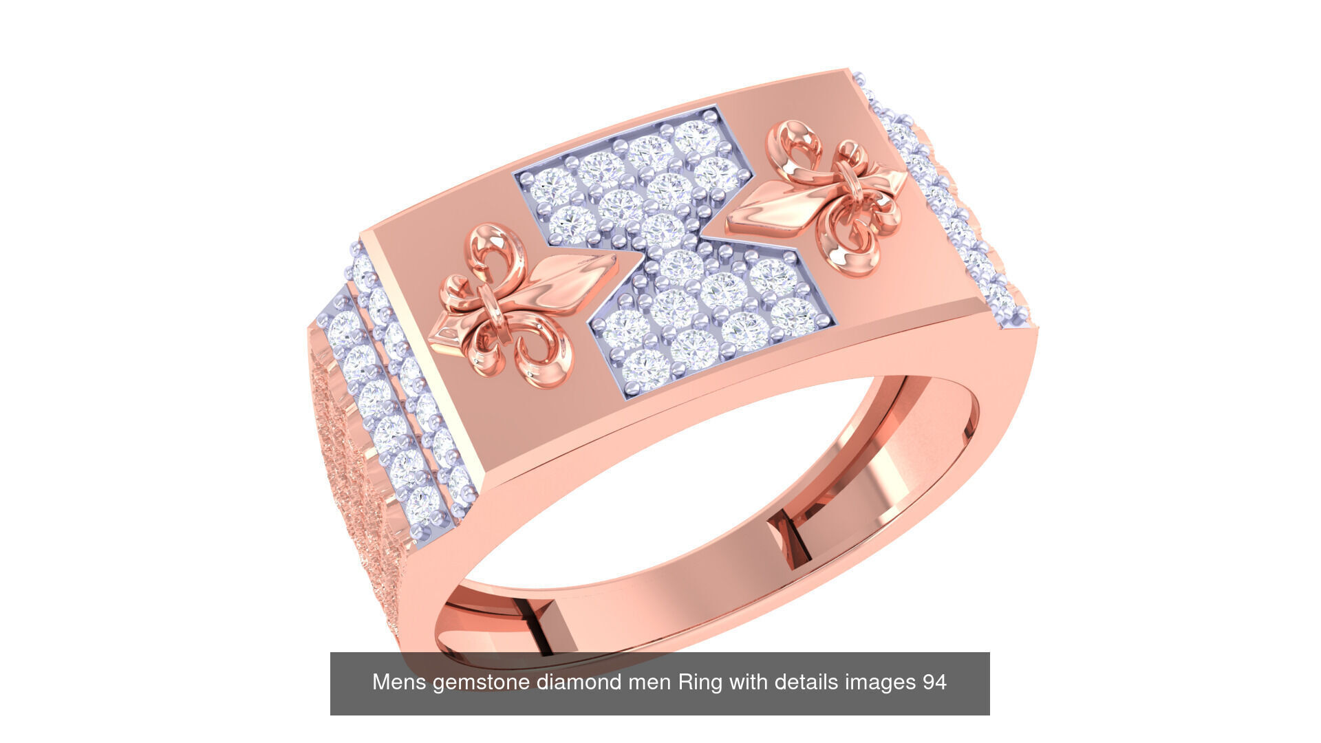 Mens gems diamond Rings bulk pack bundle collection _18