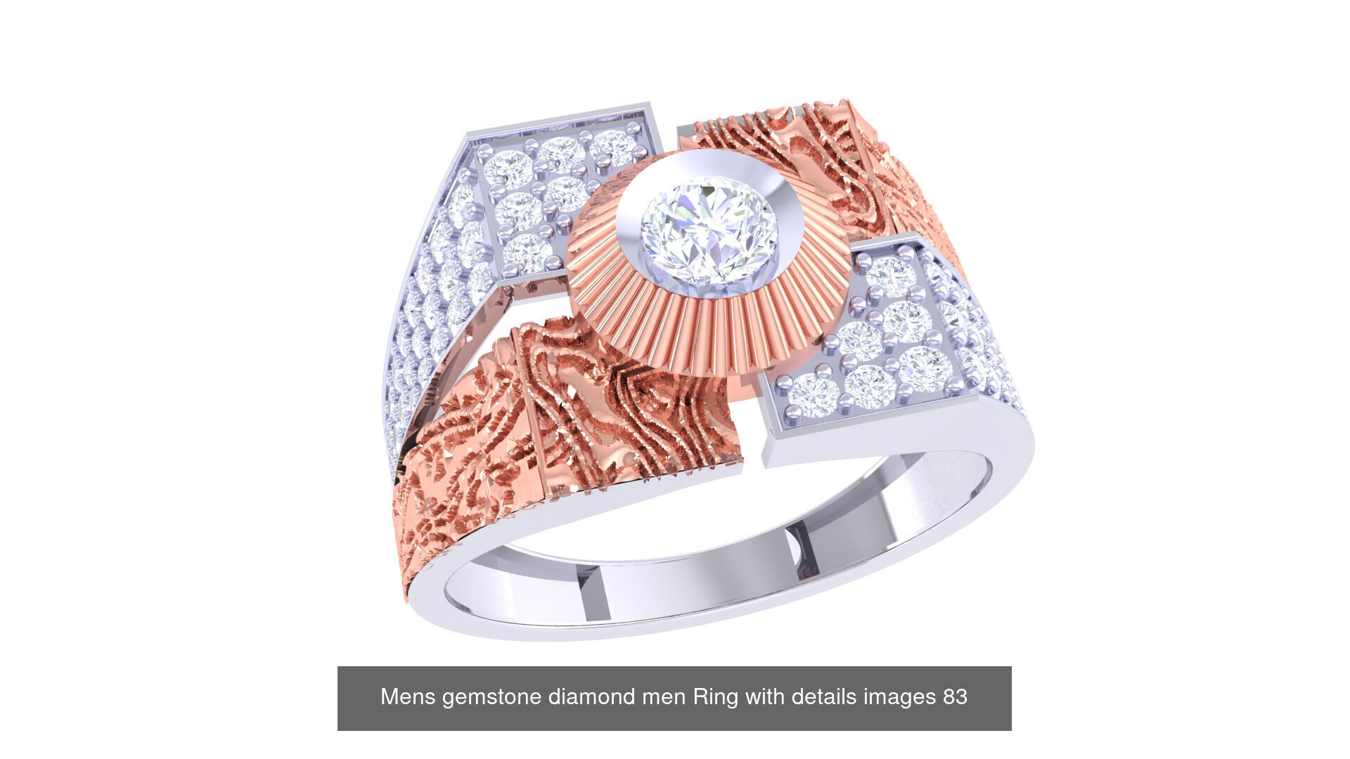 Mens gems diamond Rings bulk pack bundle collection _29