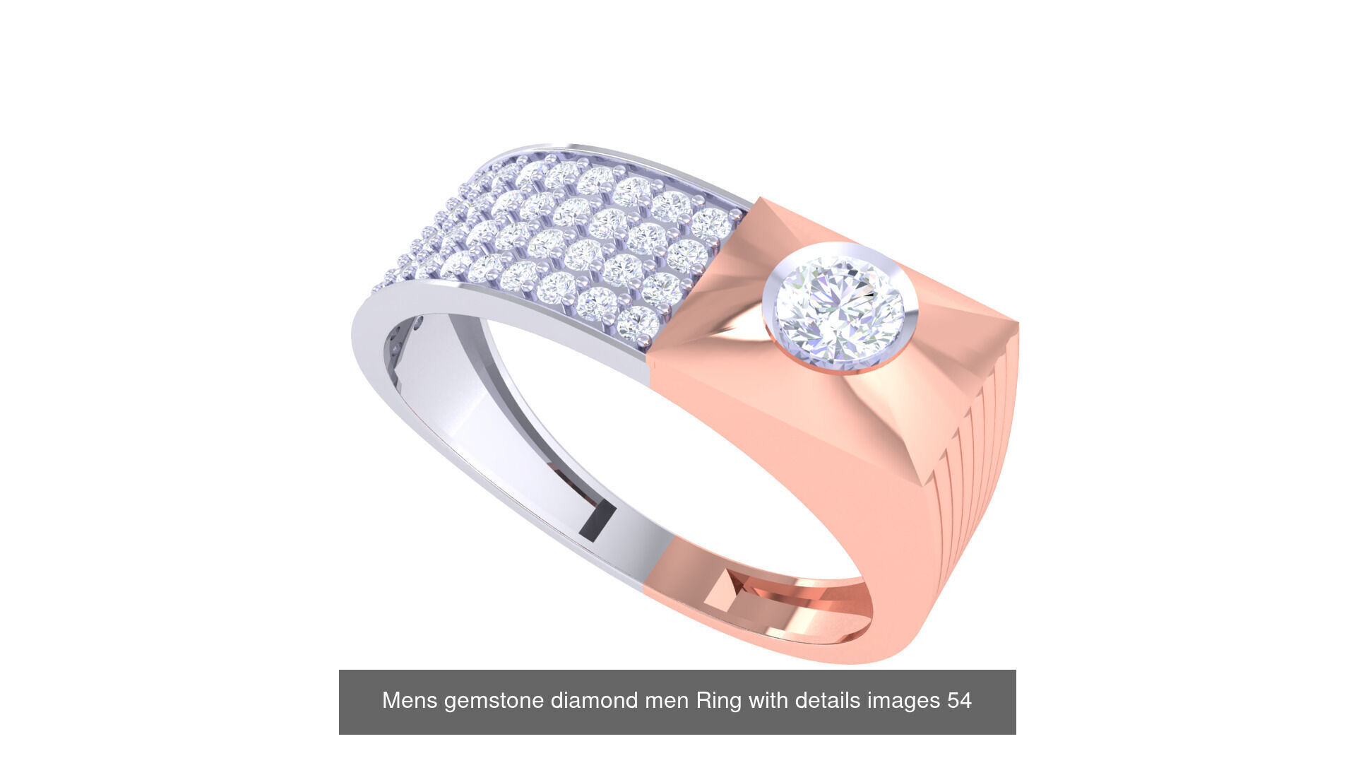 Mens gems diamond Rings bulk pack bundle collection _58