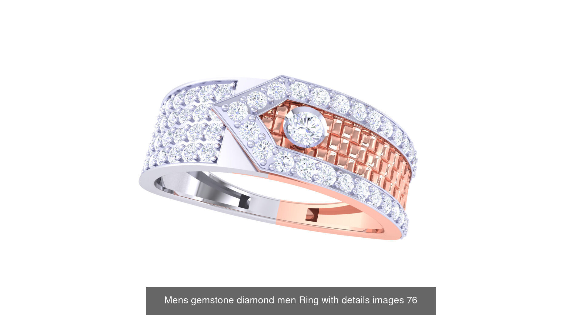 Mens gems diamond Rings bulk pack bundle collection _36